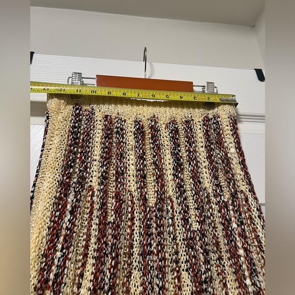 Ulla Johnson Yellow and Brown Patterned A-Line Skirt - Picture 3 of 7